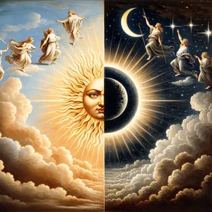 18. en om te heersen over de dag en de nacht en om het licht van de duisternis te scheiden. En God zag dat het goed was.