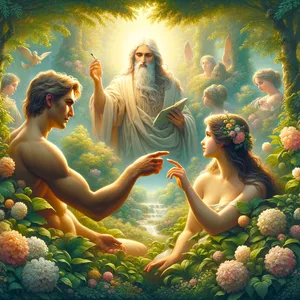 27. En God schiep de mens naar zijn beeld, naar Gods beeld schiep hij hem; man en vrouw schiep hij hen.