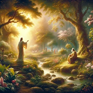16. En de HEERE God gebood de mens: Van alle bomen van de hof mag u vrij eten,