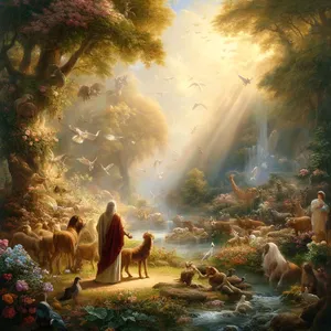 18. Ook zei de HEERE God: Het is niet goed dat de mens alleen is. Ik zal een hulp voor hem maken als iemand tegenover hem.