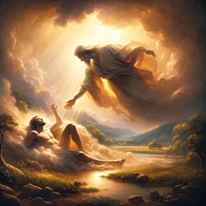 7. Toen vormde de HEERE God de mens van stof uit de aarde, en blies de levensadem in zijn neusgaten. Zo werd de mens tot een levend wezen.