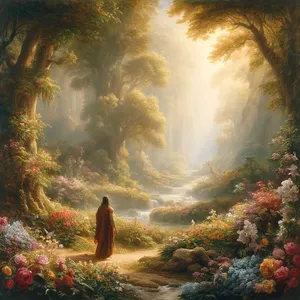 8. Ook legde de HEERE God een hof aan in Eden, in het oosten; en Hij plaatste daar de mens die Hij gevormd had.