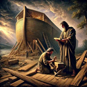 14. Maak voor uzelf een ark van goferhout; u moet de ark maken met kamers en de ark van binnen en van buiten met pek bestrijken.