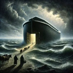 1. Toen zei de HEER tegen Noach: ‘Ga de ark in, jij en heel je familie, want ik zie dat jij als enige in deze generatie rechtvaardig bent.