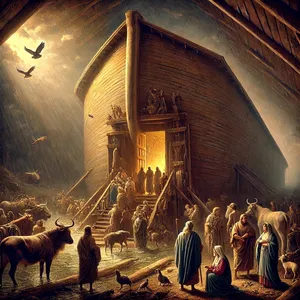 5. Noach deed alles zoals de HEER het hem had opgedragen.