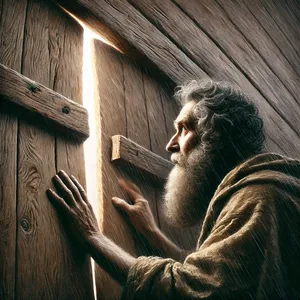 6. En het geschiedde, ten einde van veertig dagen, dat Noach het venster der ark, dat hij gemaakt had, opendeed.